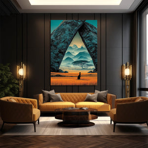 Vertical Rabbit Wall Decor