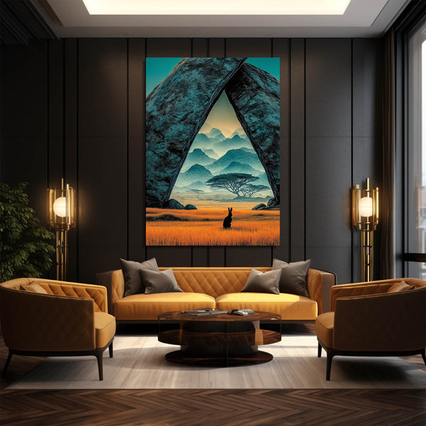 Vertical Rabbit Wall Decor