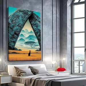 Vertical Rabbit Wall Decor
