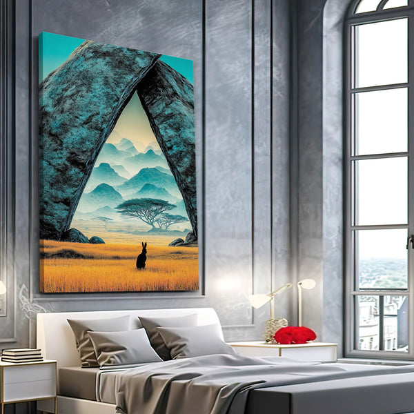 Vertical Rabbit Wall Decor