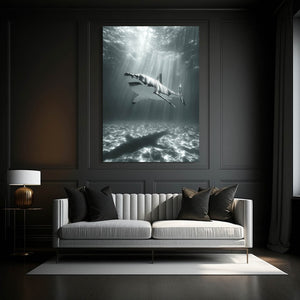 Vertical Shark Art