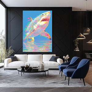 Vertical Shark Artwork