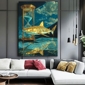 Vertical Shark Wall Art