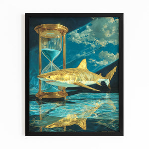 Vertical Shark Wall Art