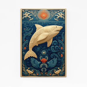Vertical Shark Wall Decor
