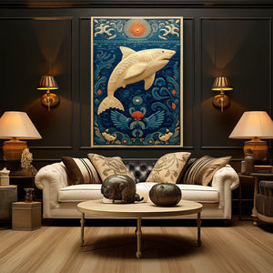 Vertical Shark Wall Decor
