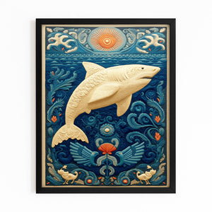Vertical Shark Wall Decor