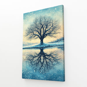 Vertical Tree Of Life Canvas Wall Art