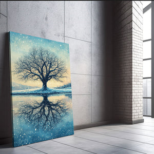Vertical Tree Of Life Canvas Wall Art