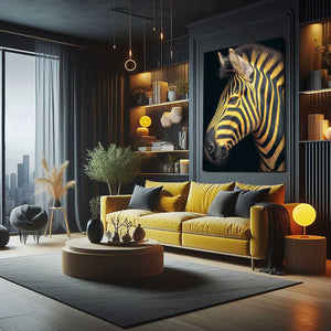 Vertical Zebra Artwork