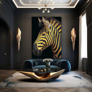 Vertical Zebra Artwork