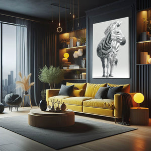 Vertical Zebra Wall Art