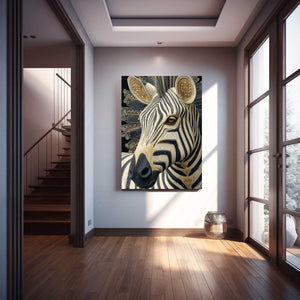 Vertical Zebra Wall Decor