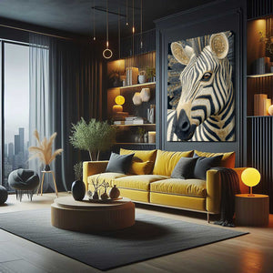 Vertical Zebra Wall Decor