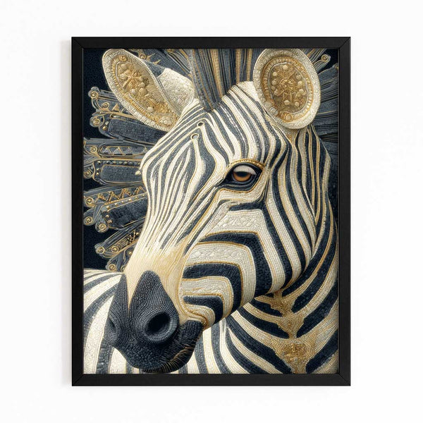 Vertical Zebra Wall Decor
