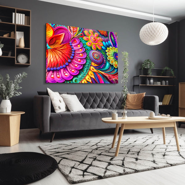 Vibrant Bloom Mexican Wall Art | MusaArtGallery™