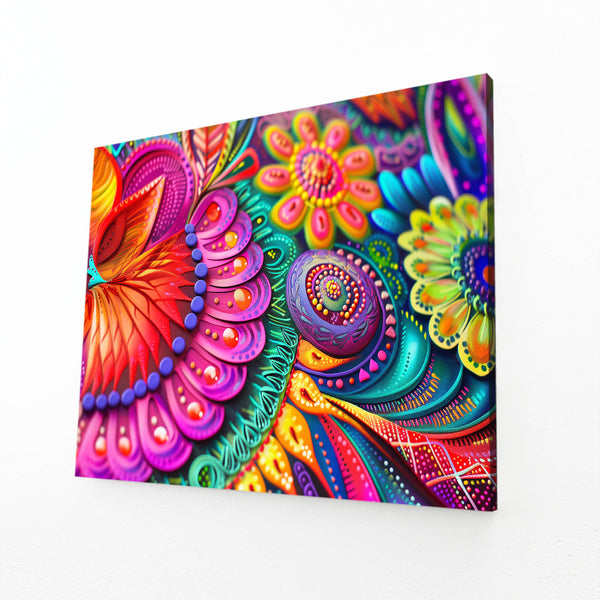 Vibrant Bloom Mexican Wall Art | MusaArtGallery™