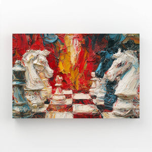 Vibrant Chess Canvas Art