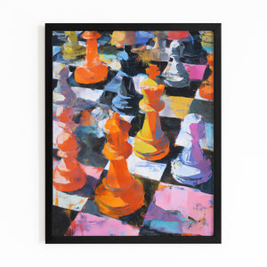 Vibrant Chess Game Art