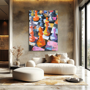 Vibrant Chess Game Art