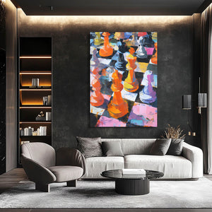 Vibrant Chess Game Art