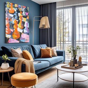 Vibrant Chess Game Art