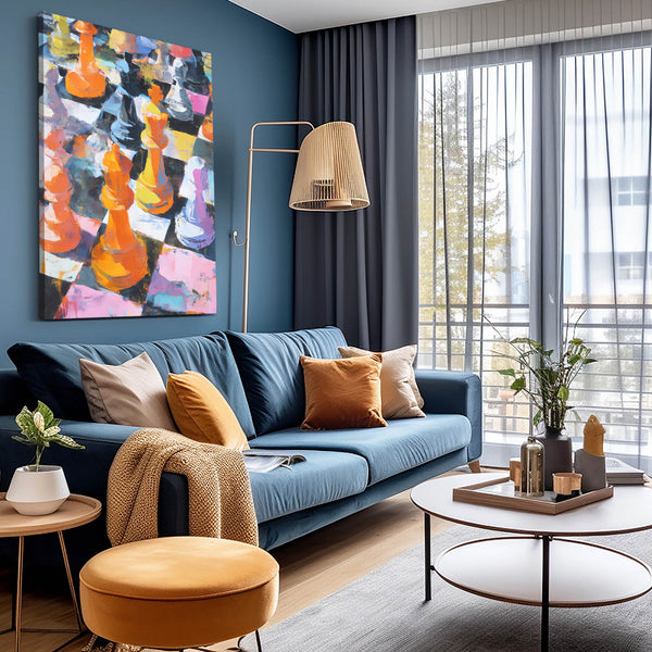 Vibrant Chess Game Art