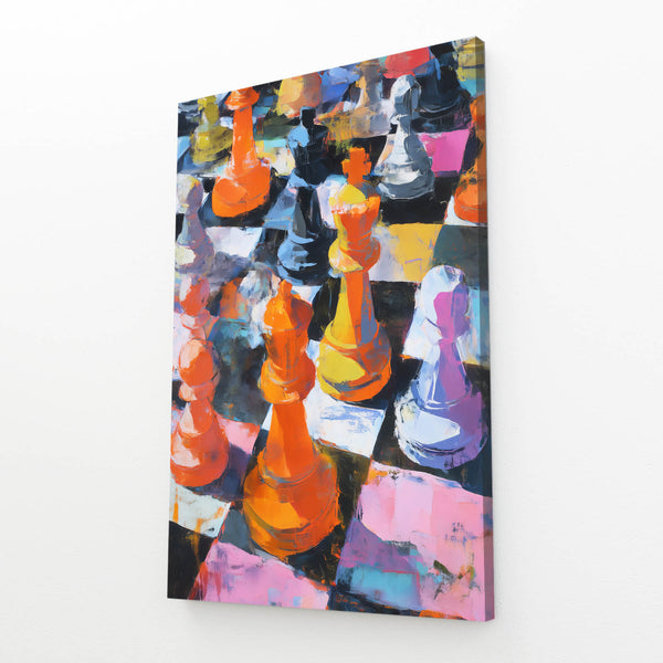 Vibrant Chess Game Art