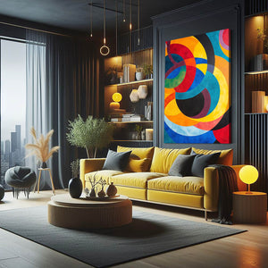 Vibrant Circles Mexican Wall Art | MusaArtGallery™