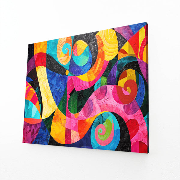 Vibrant Curves Mexican Wall Art | MusaArtGallery™