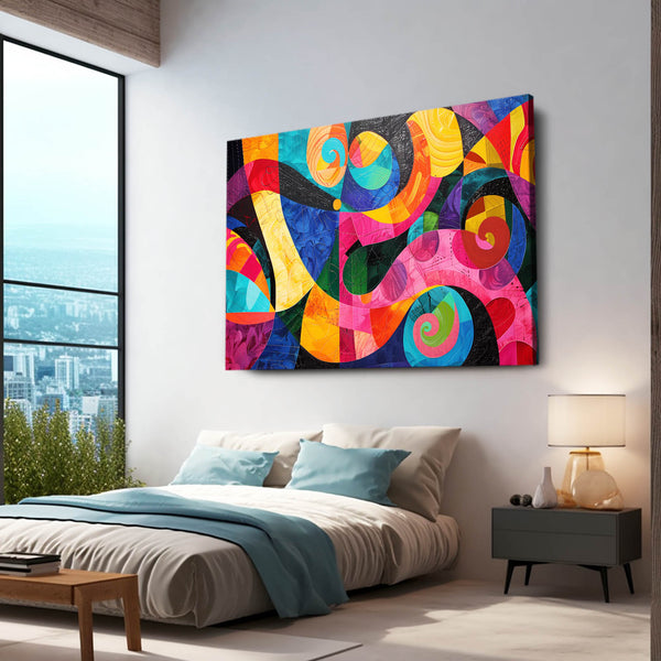 Vibrant Curves Mexican Wall Art | MusaArtGallery™