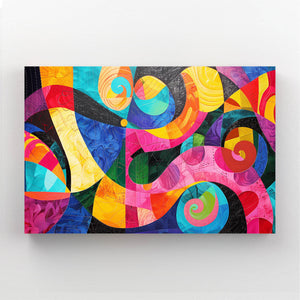 Vibrant Curves Mexican Wall Art | MusaArtGallery™