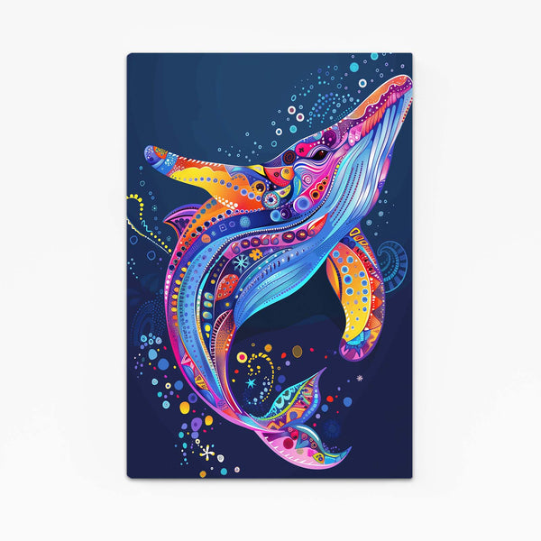 Vibrant Fantasy Whale Art | MusaArtGallery™