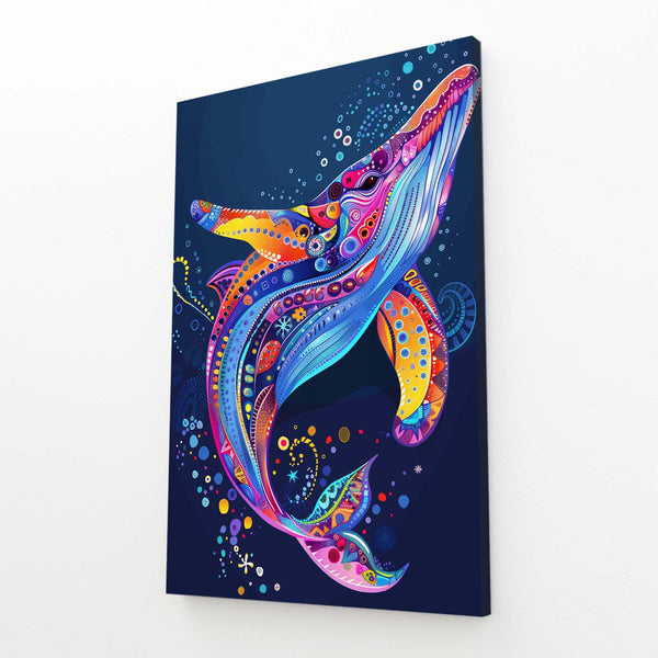 Vibrant Fantasy Whale Art | MusaArtGallery™