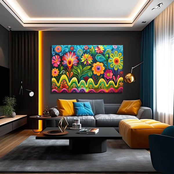 Vibrant Floral Mexican Wall Art | MusaArtGallery™