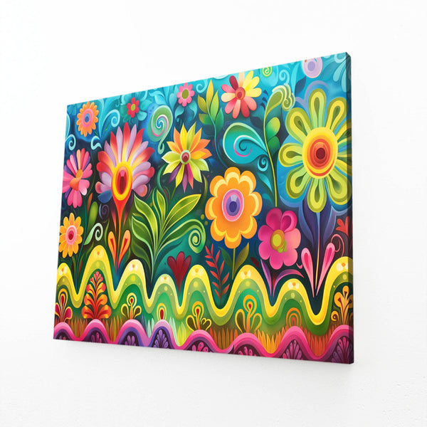 Vibrant Floral Mexican Wall Art | MusaArtGallery™