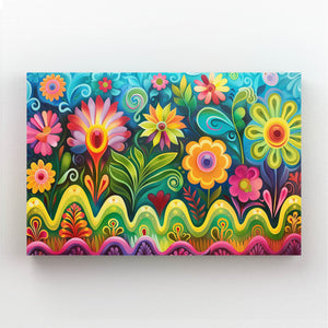 Vibrant Floral Mexican Wall Art | MusaArtGallery™