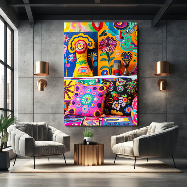 Vibrant Folk Mexican Wall Art | MusaArtGallery™