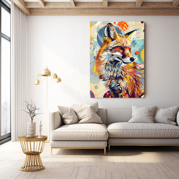 Vibrant Fox Canvas | MusaArtGallery™