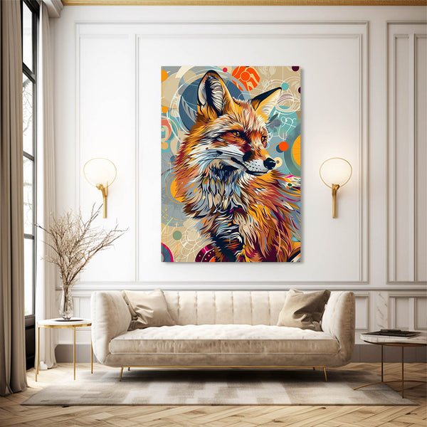 Vibrant Fox Canvas | MusaArtGallery™