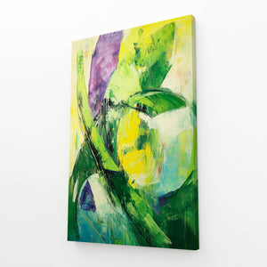 Vibrant Harmony Green Abstract Art | MusaArtGallery™