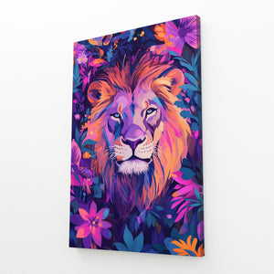 Vibrant Jungle Lion Wall Art | MusaArtGallery™