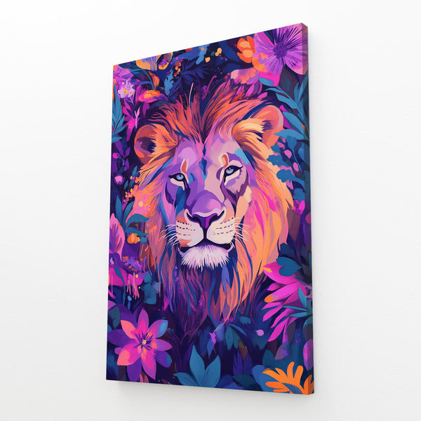 Vibrant Jungle Lion Wall Art | MusaArtGallery™