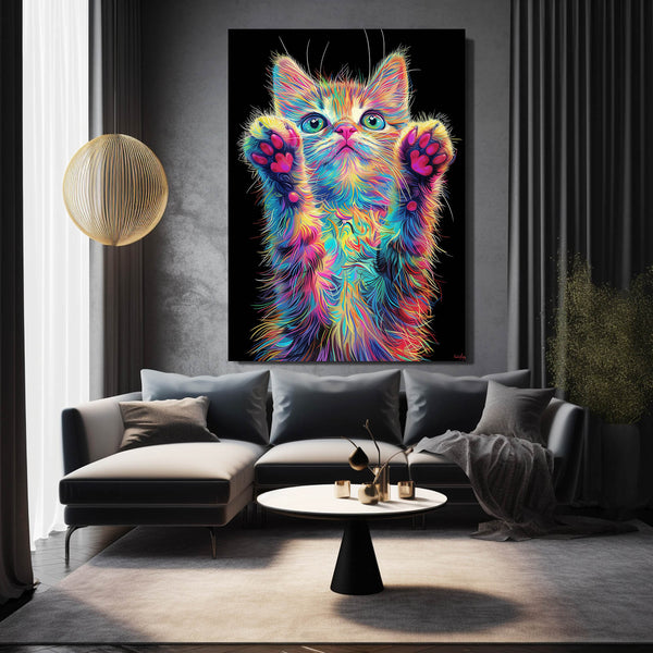 Vibrant Kitten Cat Art | MusaArtGallery™