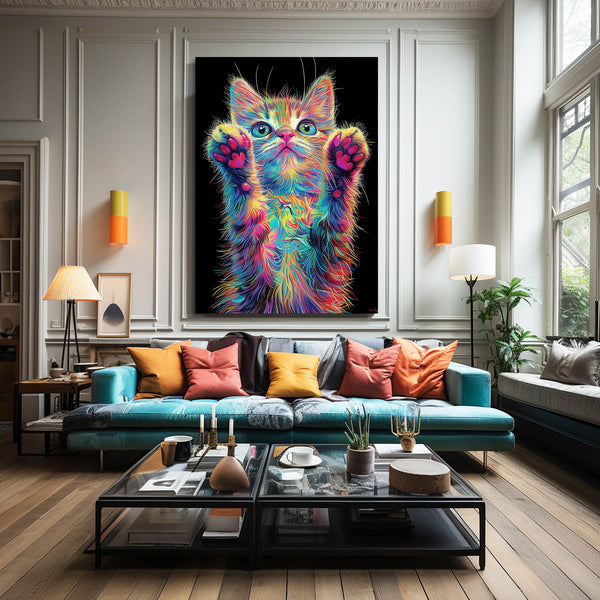 Vibrant Kitten Cat Art | MusaArtGallery™