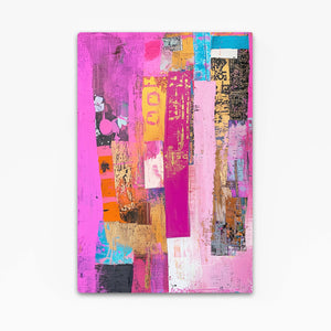 Vibrant Layers Pink Abstract Art | MusaArtGallery™