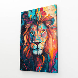 Vibrant Lion Wall Art | MusaArtGallery™