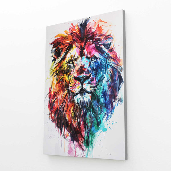 Vibrant Majesty Lion Wall Art | MusaArtGallery™