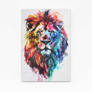 Vibrant Majesty Lion Wall Art | MusaArtGallery™