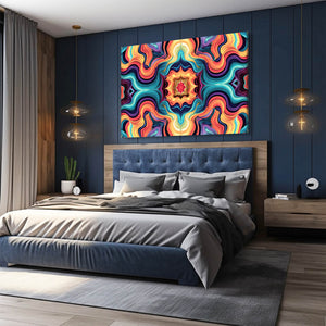 Vibrant Mandala Mexican Wall Art | MusaArtGallery™